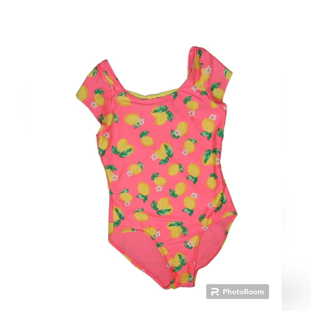 Cat & Jack Pink Lemon Swimsuit Size 10/12
